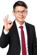 阿德，OK 手勢