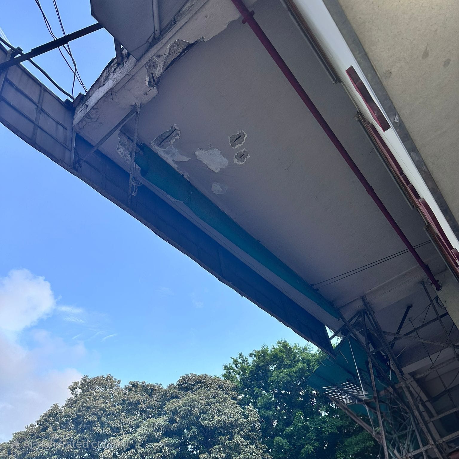 維修石屎簷篷－樓宇維修工程紀錄相片